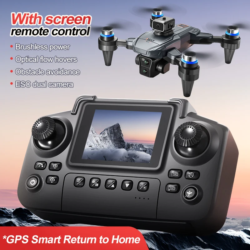 New 360° GPS Obstacle Drone Avoidance 5.5-inch Screen Control Drone 4K HD Camera Brushless Optical Flow Obstacle Avoidance Drone
New 360° GPS Obstacle Drone Avoidance 5.5-inch Screen Control Drone 4K HD Camera Brushless Optical Flow Obstacle Avoidance Drone