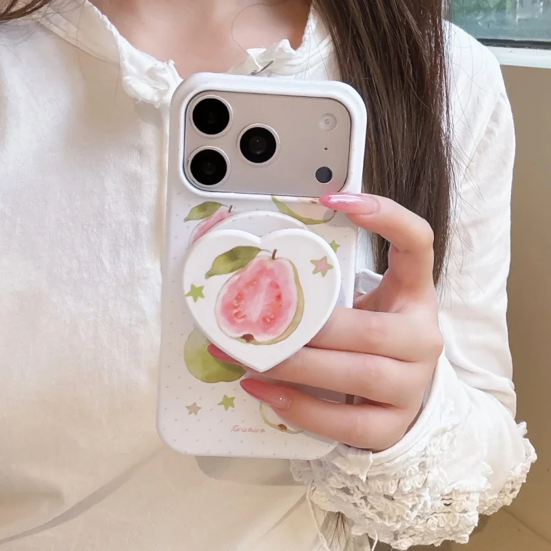 Korean Cute Guava Star Polka Dot Magnetic Phone Case For iPhone 17 Pro 15 Pro Max 16 Pro Back Cover with Stand Hard Protective C
Korean Cute Guava Star Polka Dot Magnetic Phone Case For iPhone 17 Pro 15 Pro Max 16 Pro Back Cover with Stand Hard Protective C