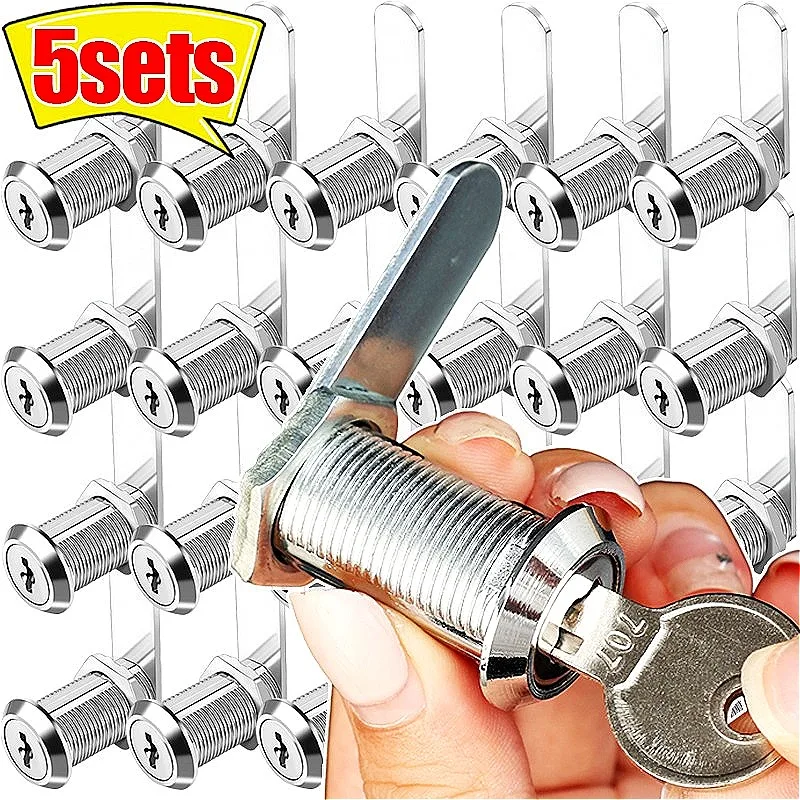 1/5sets Drawer Tongue Locks Multi Functional Zinc Alloy Cabinet Mail Boxes Cam Locker Furniture Hardware Safety Locks with Keys
1/5sets Drawer Tongue Locks Multi Functional Zinc Alloy Cabinet Mail Boxes Cam Locker Furniture Hardware Safety Locks with Keys