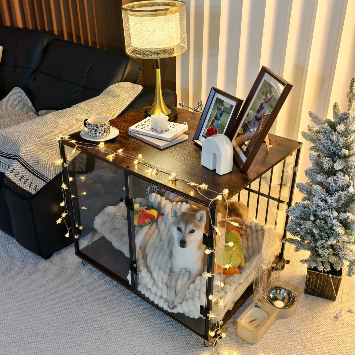 qv-Dog Crate Furniture-Style Cages for Small and Medium Dog Rolling Tempered Glass Pet Kennels End Table Anti-bite*
qv-Dog Crate Furniture-Style Cages for Small and Medium Dog Rolling Tempered Glass Pet Kennels End Table Anti-bite*