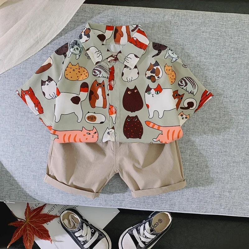 New Summer Baby Boys Clothes Suit Children Casual Cartoon Shirt Shorts 2Pcs/Sets Toddler Costume Infant Clothing Kids Tracksuits
New Summer Baby Boys Clothes Suit Children Casual Cartoon Shirt Shorts 2Pcs/Sets Toddler Costume Infant Clothing Kids Tracksuits
