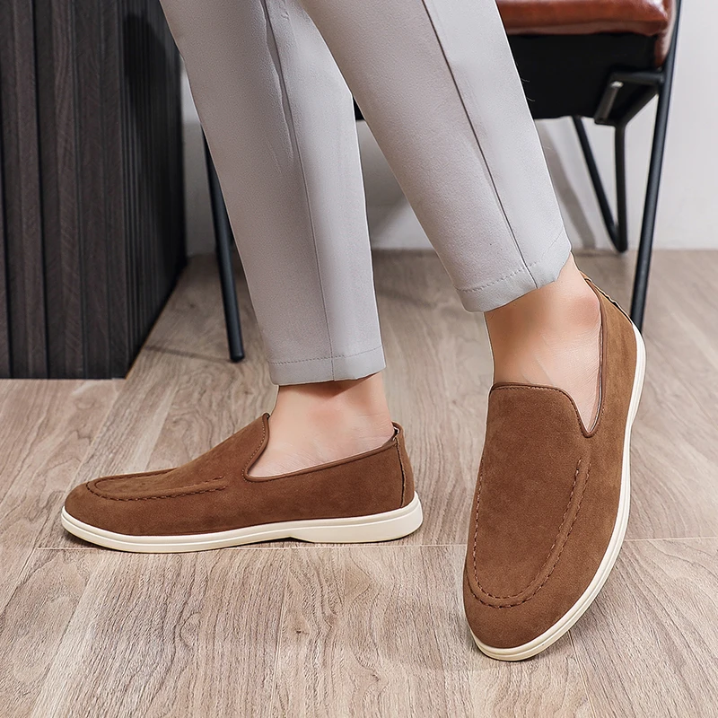 Men's Suede Leather Comfort Loafers, Flat Casual Slip-on Shoes, Fashion Suede Flats, Classic Round Toe Soft Leather Loafers 2026
Men's Suede Leather Comfort Loafers, Flat Casual Slip-on Shoes, Fashion Suede Flats, Classic Round Toe Soft Leather Loafers 2026