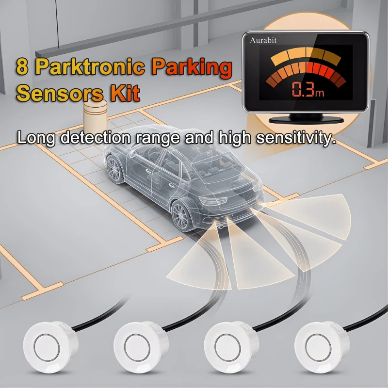 Cars Electronic Parktronic Accessories Front Reversing Radar Detector 8 Sensors Waterproof Kit For AHD System Vehicle Parking
Cars Electronic Parktronic Accessories Front Reversing Radar Detector 8 Sensors Waterproof Kit For AHD System Vehicle Parking
