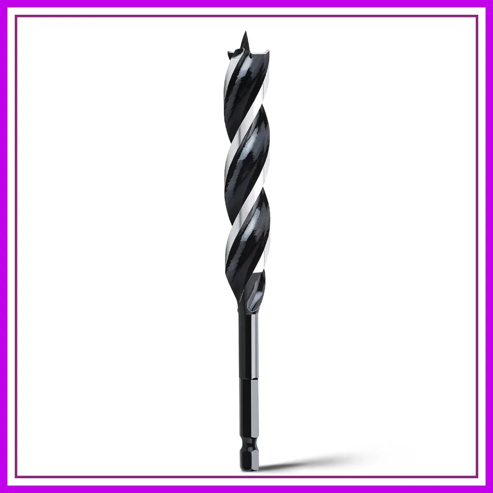 5/8" x 6" Tri Flute Auger Drill Bit for Wood, Plastic, Drywall & Composite - 1/4" Hex Shank
5/8" x 6" Tri Flute Auger Drill Bit for Wood, Plastic, Drywall & Composite - 1/4" Hex Shank