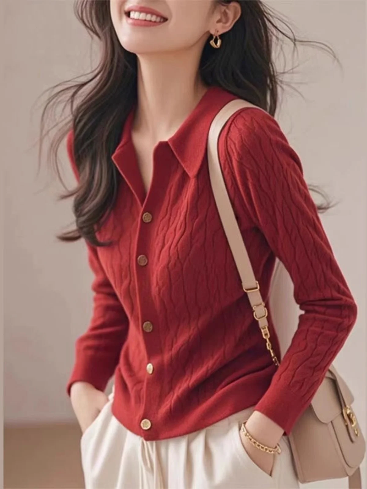 Eordos Ne Knitted Sweater Women's Autumn Winter New Lazy Sle Red Long Sve Open Cardigan Top Warmth Heating
Eordos Ne Knitted Sweater Women's Autumn Winter New Lazy Sle Red Long Sve Open Cardigan Top Warmth Heating