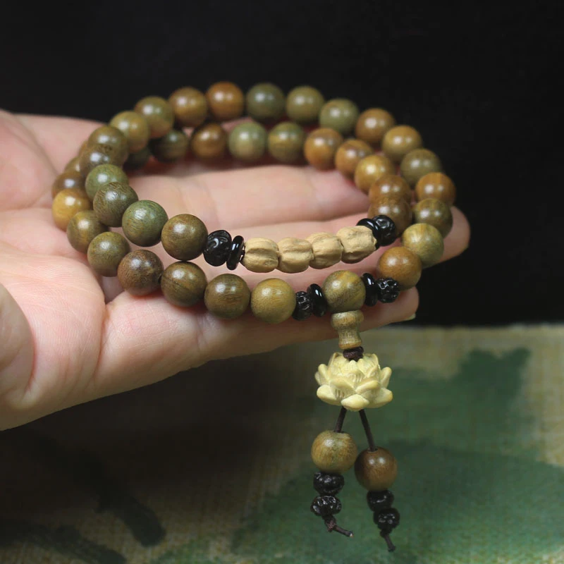 Green Sandalwood 8mm Double Circle Lotus , Passion Seed Bead Bracelet, Zen-Inspired Forest Style Decorative Gift
Green Sandalwood 8mm Double Circle Lotus , Passion Seed Bead Bracelet, Zen-Inspired Forest Style Decorative Gift