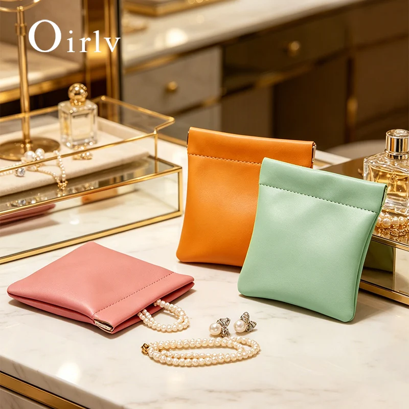 Oirlv Leather Jewelry Bag Packaging Pouch Lipstick Makeup Storage Bag Fashion Jewel Earring Necklace Gift Bag Jewelry Organizer
Oirlv Leather Jewelry Bag Packaging Pouch Lipstick Makeup Storage Bag Fashion Jewel Earring Necklace Gift Bag Jewelry Organizer