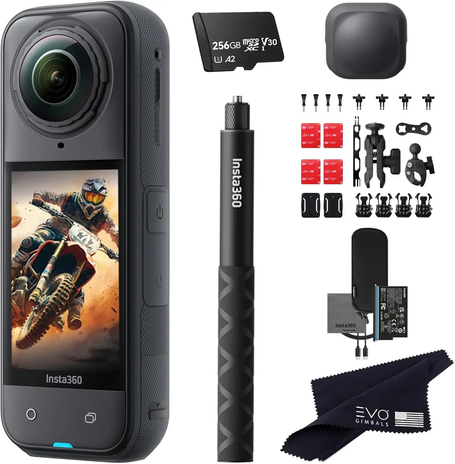 1.28" 48MP Sensors, 8K 360 HDR Video, 72MP, 4K Single-Lens |Bundle Includes Motorcycle Bundle, Selfie Stick, Lens Cap (256GB)
1.28" 48MP Sensors, 8K 360 HDR Video, 72MP, 4K Single-Lens |Bundle Includes Motorcycle Bundle, Selfie Stick, Lens Cap (256GB)