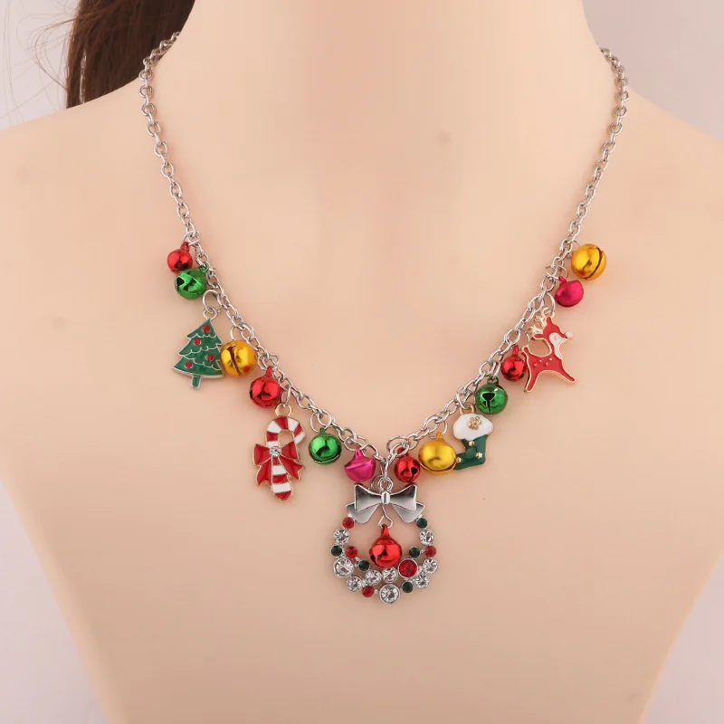 Elegant Wreath Bell Cane Silver Alloy Necklace for Women Stylish Festive Details Silver Alloy Necklace Friendship Jewelry Gifts
Elegant Wreath Bell Cane Silver Alloy Necklace for Women Stylish Festive Details Silver Alloy Necklace Friendship Jewelry Gifts
