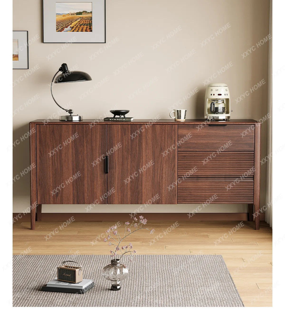 L Solid wood dining side wall cabinet living room modern simple locker
L Solid wood dining side wall cabinet living room modern simple locker