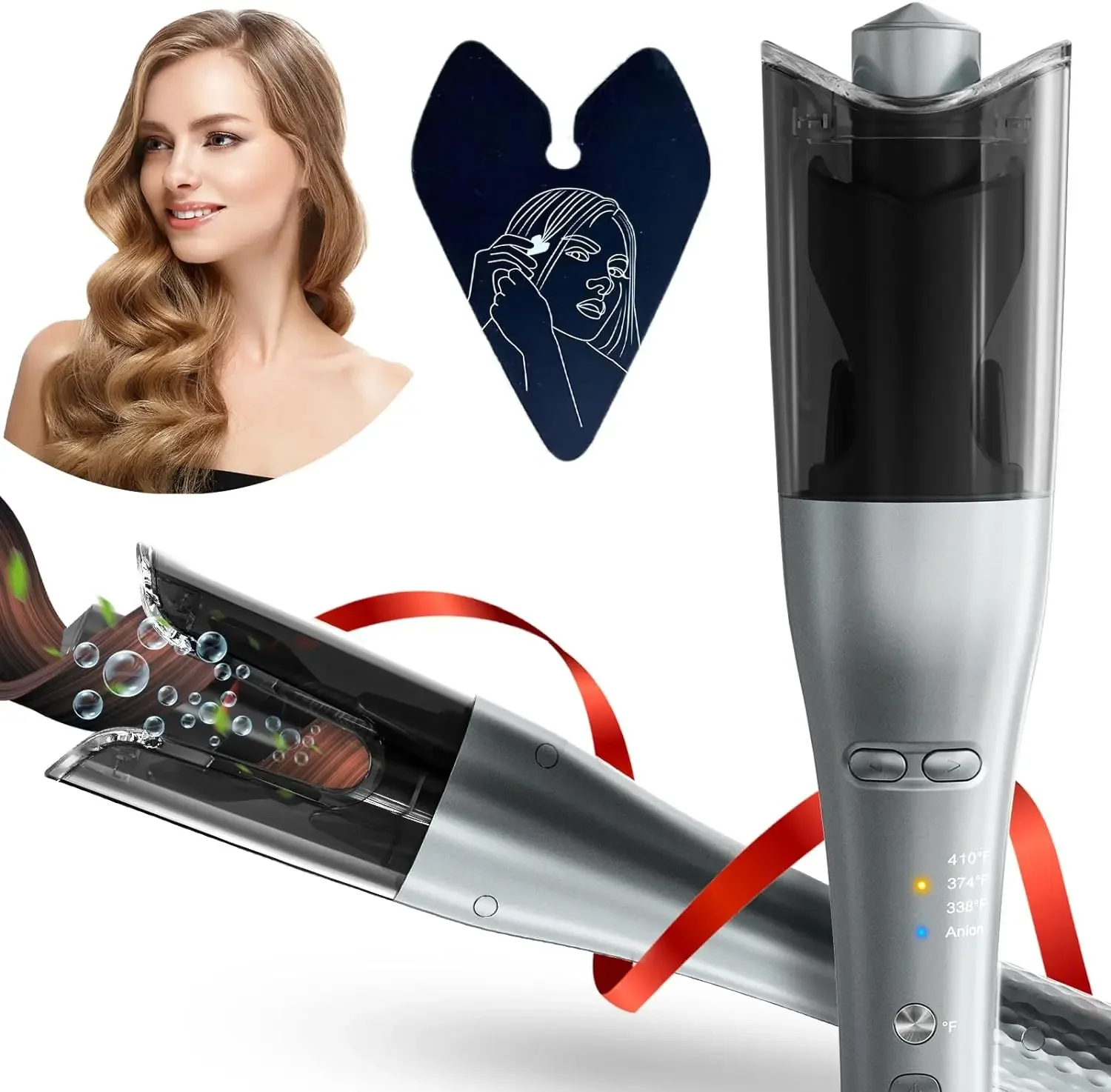 2024 Upgraded Automatic Hair Curler with Smart Anti-Stuck Function, Double Layer Heat Shield and Anion to Protect Hair from Heat
2024 Upgraded Automatic Hair Curler with Smart Anti-Stuck Function, Double Layer Heat Shield and Anion to Protect Hair from Heat