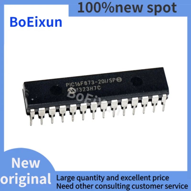1-100 Pieces PIC16F873-20I/SP DIP-28 PIC16F873 Microcontroller Chip IC Integrated Circuit Original Brand New Free Shipping
1-100 Pieces PIC16F873-20I/SP DIP-28 PIC16F873 Microcontroller Chip IC Integrated Circuit Original Brand New Free Shipping