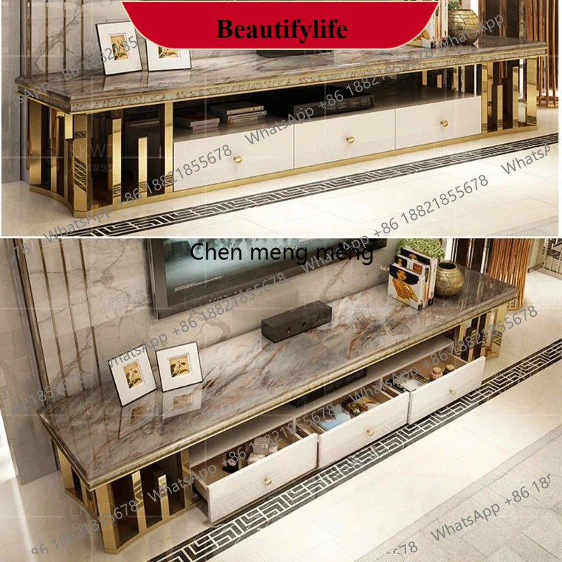 d178 Cabinets Living Room Table TV Stand Drawers Natural Marble Stainless Steel Seashell Modern Sticking Arredamento Furniture S
d178 Cabinets Living Room Table TV Stand Drawers Natural Marble Stainless Steel Seashell Modern Sticking Arredamento Furniture S