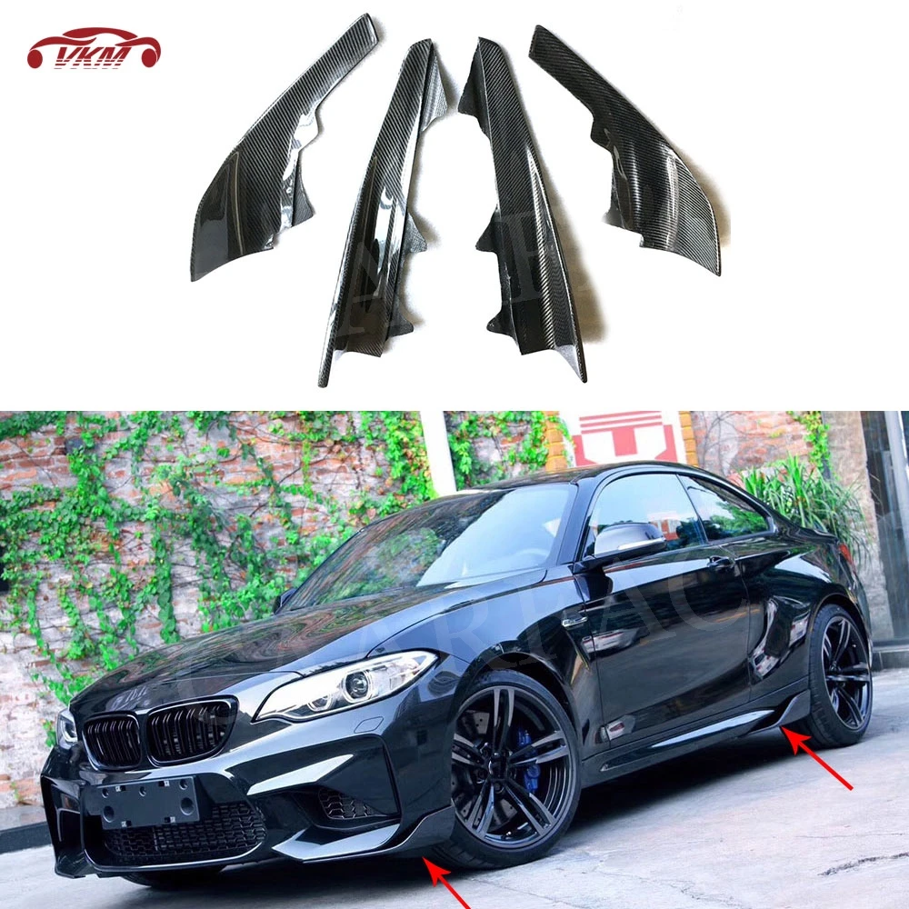 Carbon Fiber Front Bumper Lip Flaps Apron Side Splitters Cupwings for BMW 2 Series F87 M2 Base Coupe 2-Door 2016 2017 2018
Carbon Fiber Front Bumper Lip Flaps Apron Side Splitters Cupwings for BMW 2 Series F87 M2 Base Coupe 2-Door 2016 2017 2018