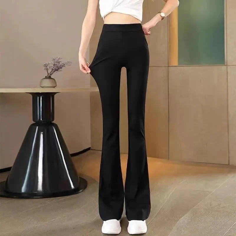 Black Micro Pants Women 2023 New Spring Summer High Waist Fashion Casual Pants Female Large Size Middle-aged Mother Trousers
Black Micro Pants Women 2023 New Spring Summer High Waist Fashion Casual Pants Female Large Size Middle-aged Mother Trousers