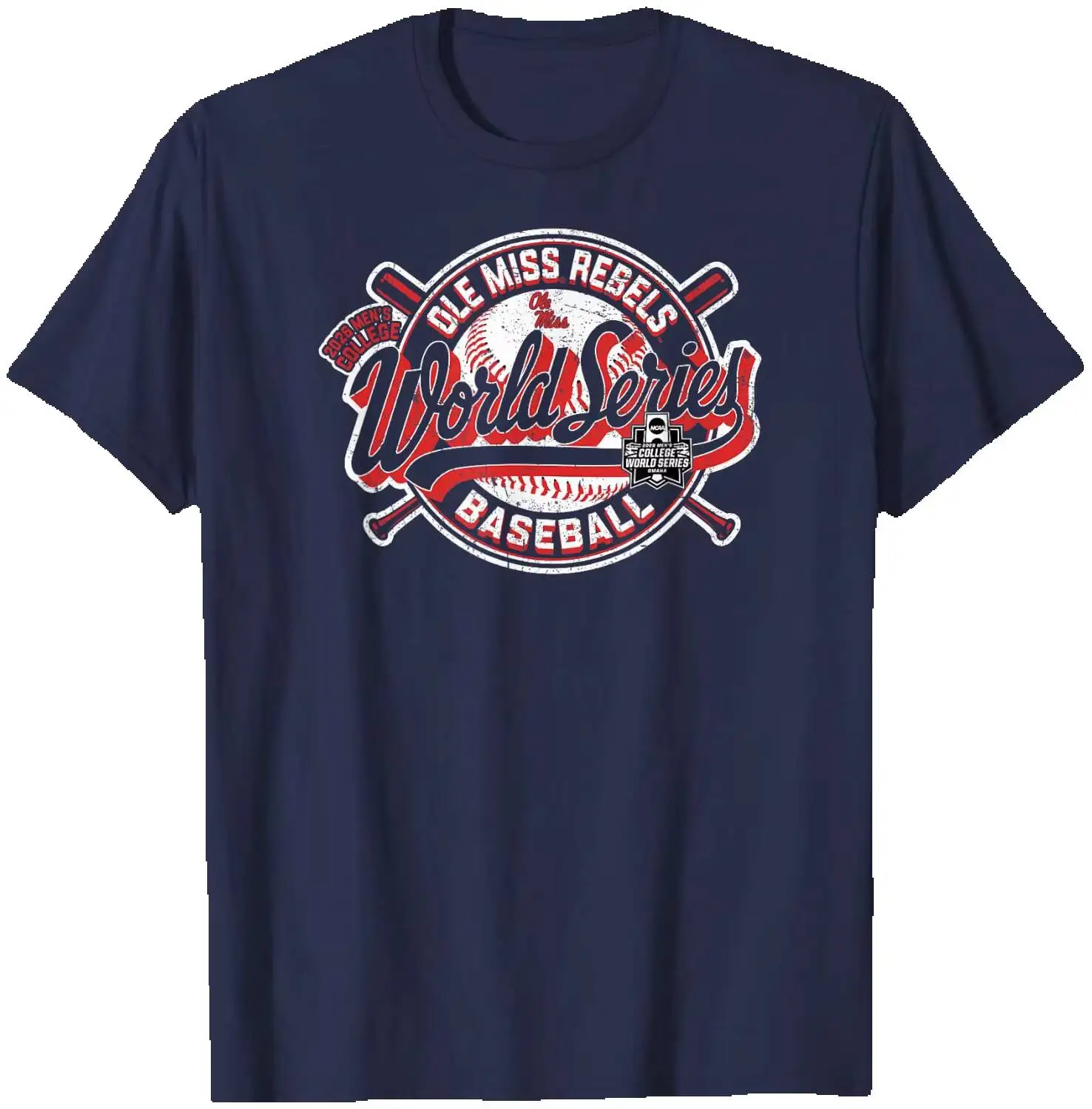Ole Miss Rebels College World Series 2026 CWS Baseball T-Shirt Summer Short-Sleeved Breathable Sweat-Wicking Versatile Trendy
Ole Miss Rebels College World Series 2026 CWS Baseball T-Shirt Summer Short-Sleeved Breathable Sweat-Wicking Versatile Trendy
