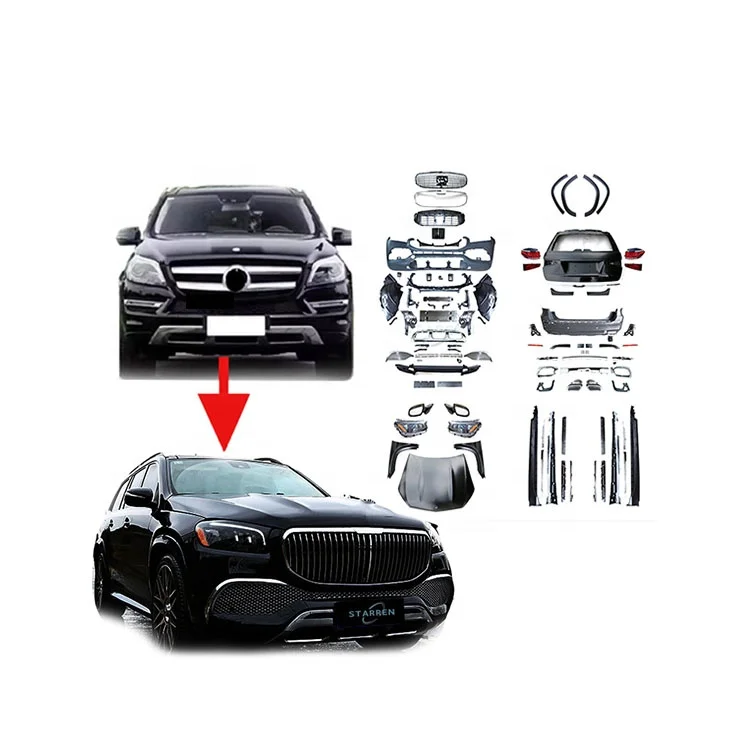 X164 W166 GL GLS 2013-2019 Old to New Upgrade New Maybach Design Style Bumper Headlamps Tail Lights Body Kit For Mercedes-Benz
X164 W166 GL GLS 2013-2019 Old to New Upgrade New Maybach Design Style Bumper Headlamps Tail Lights Body Kit For Mercedes-Benz