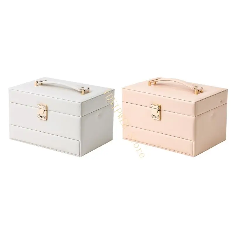 Opening Jewelry Box Triple Layer Compartments Portable Leather Jewelry Chest D08E
Opening Jewelry Box Triple Layer Compartments Portable Leather Jewelry Chest D08E