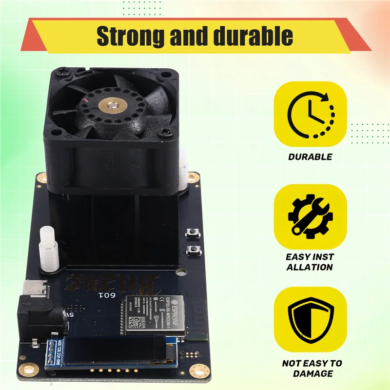 A13E-Bitaxe Gamma 601 Solo Miner 1,2TH/S BM1370 Asic Chip 18 Вт от Antminer S21 Pro Bitcoin BTC Miner AU Plug
A13E-Bitaxe Gamma 601 Solo Miner 1,2TH/S BM1370 Asic Chip 18 Вт от Antminer S21 Pro Bitcoin BTC Miner AU Plug