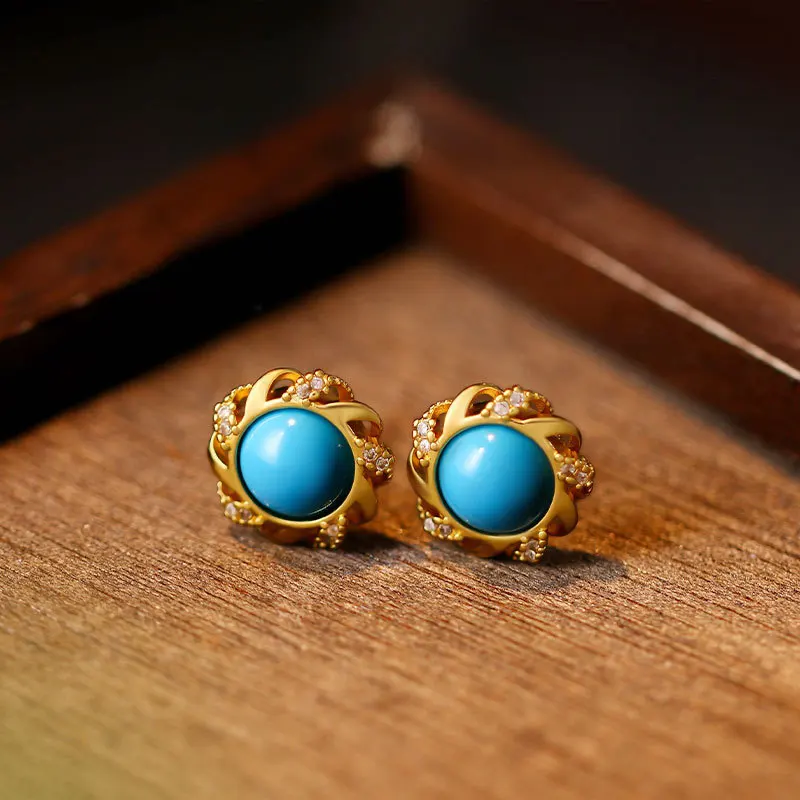 Retro Luxury Feel Earrings Real Jade 18K Gold Plated Ear Stud Carved Gemstone Charm Amulet Designer Fashion Gifts for Girl Women
Retro Luxury Feel Earrings Real Jade 18K Gold Plated Ear Stud Carved Gemstone Charm Amulet Designer Fashion Gifts for Girl Women