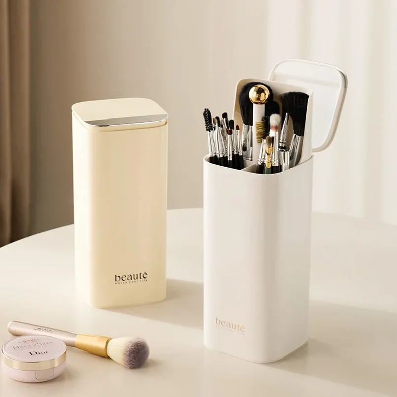 Automatic Lifting Makeup Brush Organizer Four Grid Storage Cosmetic Tools eyeliner eyebrow pencil dust-proof brush bucket
Automatic Lifting Makeup Brush Organizer Four Grid Storage Cosmetic Tools eyeliner eyebrow pencil dust-proof brush bucket