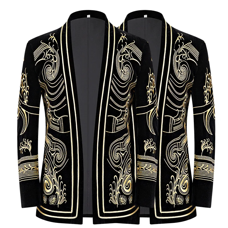 2025 Fashion Men's Heavy Industry Embroidery, New Slim and Casual, Singer Stage Performance blazer
2025 Fashion Men's Heavy Industry Embroidery, New Slim and Casual, Singer Stage Performance blazer