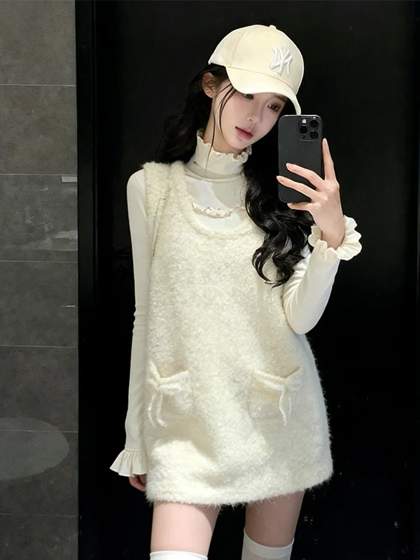 2026 New Autumn Winter Knitted Sweater Dr Set for Women High Waist Pure Color Long Sve High Collar Faionable Ensemble
2026 New Autumn Winter Knitted Sweater Dr Set for Women High Waist Pure Color Long Sve High Collar Faionable Ensemble