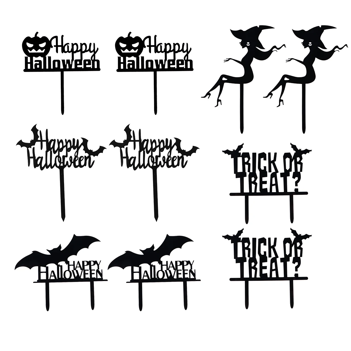 10 Pcs Acrylic Cake Topper Halloween Style Dessert Insertion Cards Safe Decoration for Cupcakes Supplies
10 Pcs Acrylic Cake Topper Halloween Style Dessert Insertion Cards Safe Decoration for Cupcakes Supplies