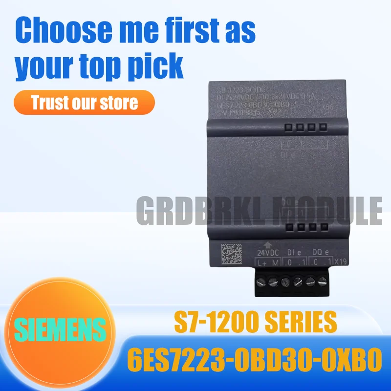 100% Brand New Original SIEMENS 6ES7223-0BD30-0XB0 6ES7 223-0BD30-0XB0 S7-1200 2DI/2DO DC24V
100% Brand New Original SIEMENS 6ES7223-0BD30-0XB0 6ES7 223-0BD30-0XB0 S7-1200 2DI/2DO DC24V