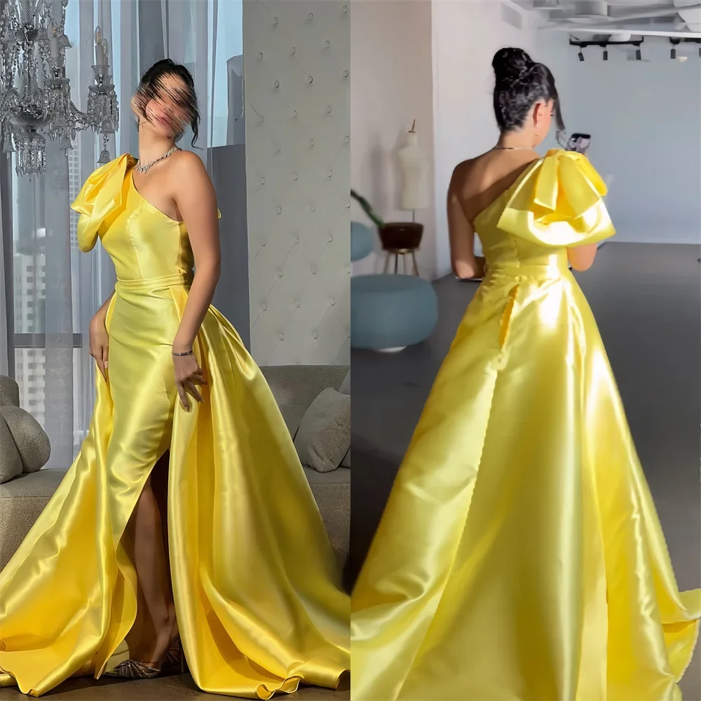 Customized Formal Dress Saudi Arabia Dearin One-shoulder Ball Floor Length Skirts Bows Draped Sleeveless Bespoke Occasion Dresse
Customized Formal Dress Saudi Arabia Dearin One-shoulder Ball Floor Length Skirts Bows Draped Sleeveless Bespoke Occasion Dresse