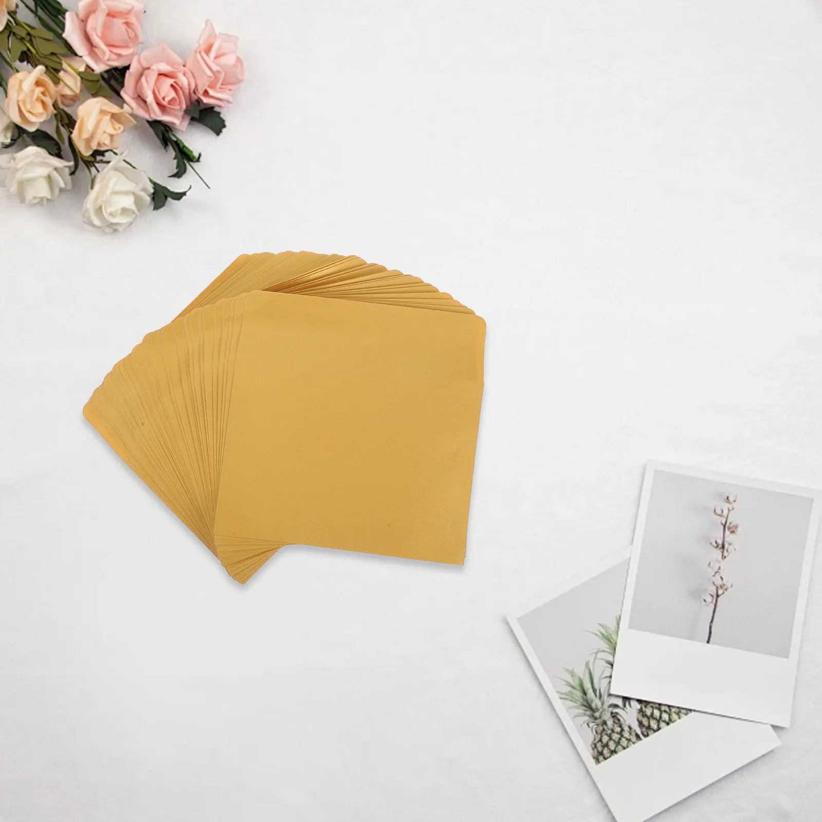 50Pcs Greeting Card Invitation Envelopes Self Adhesive Pearl Paper Gold Metallic Finish Secure Closure Elegant Wedding Birthday
50Pcs Greeting Card Invitation Envelopes Self Adhesive Pearl Paper Gold Metallic Finish Secure Closure Elegant Wedding Birthday