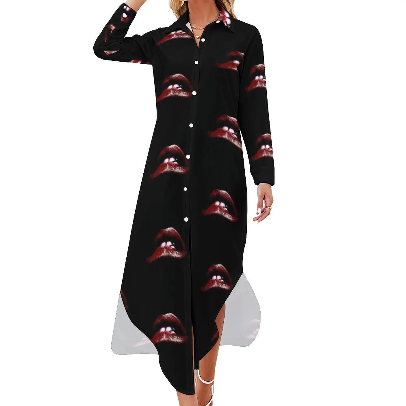 A Different Set of Jaws Long Sleeved Shirt Dress beach dress purple dress Elegant gowns
A Different Set of Jaws Long Sleeved Shirt Dress beach dress purple dress Elegant gowns