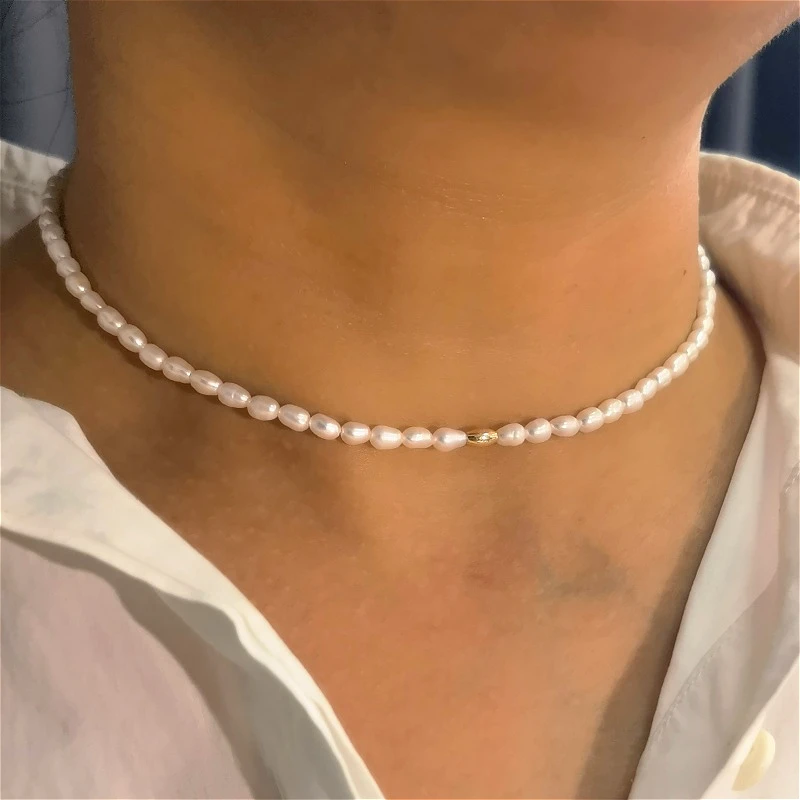 Pearla&Dan Necklace Trendy European American Style Pearl Necklace Exquisite Freshwater Pearl transfer beads Necklace 
Pearla&Dan Necklace Trendy European American Style Pearl Necklace Exquisite Freshwater Pearl transfer beads Necklace