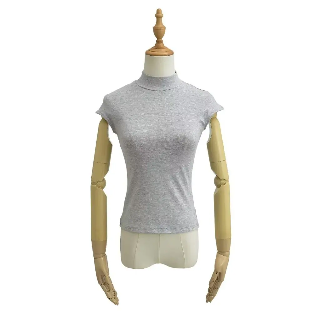 Summer Sexy Blogger Style Stand Collar T-Shirt with Small Flying Sleeves Slim Fit Casual Top for Women
Summer Sexy Blogger Style Stand Collar T-Shirt with Small Flying Sleeves Slim Fit Casual Top for Women
