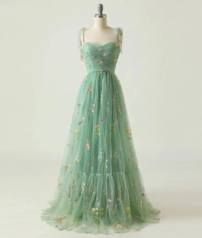 Customized Exquisite Organza A-Line Appliques Flowers Spaghetti Straps Evening Dress Delicate Sleeveless فساتين سهرة
Customized Exquisite Organza A-Line Appliques Flowers Spaghetti Straps Evening Dress Delicate Sleeveless فساتين سهرة