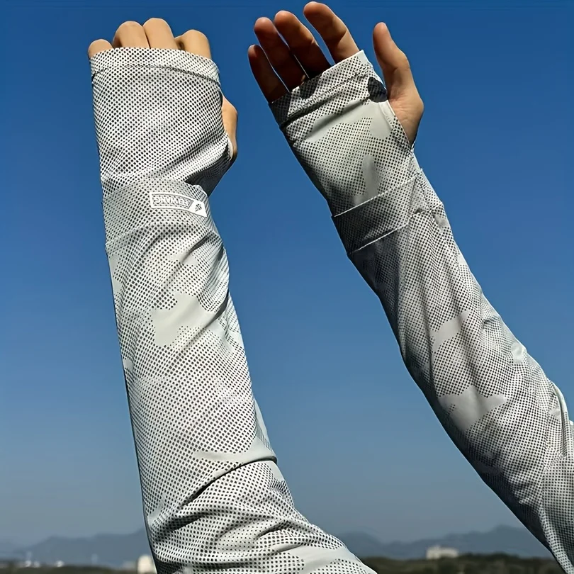 Sleeves for Men and Women, Loose-Fitting Fingerless Summer Ice Silky Fiber Fabric, Oversized Long Arm Sleeves for Driving, Fishing, and Summer Use
Sleeves for Men and Women, Loose-Fitting Fingerless Summer Ice Silky Fiber Fabric, Oversized Long Arm Sleeves for Driving, Fishing, and Summer Use
