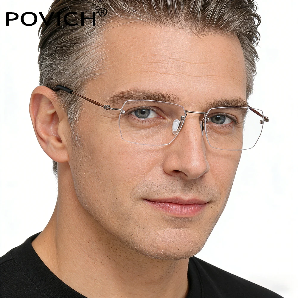 Denmark Screwless Glasses Frame Men Titanium Rimless Prescription Light Eyeglasses Women Optical Blue Light Spectacles Eyewear
Denmark Screwless Glasses Frame Men Titanium Rimless Prescription Light Eyeglasses Women Optical Blue Light Spectacles Eyewear