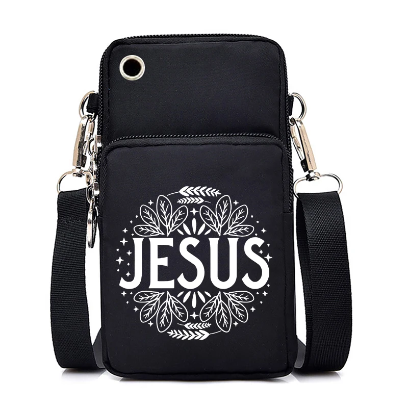 Jesus Christianity Print Men Women Mini Mobile Phone Bag Vintage Flower Trend Bible Verses Small Crossbody Bag Shoulder Bags
Jesus Christianity Print Men Women Mini Mobile Phone Bag Vintage Flower Trend Bible Verses Small Crossbody Bag Shoulder Bags