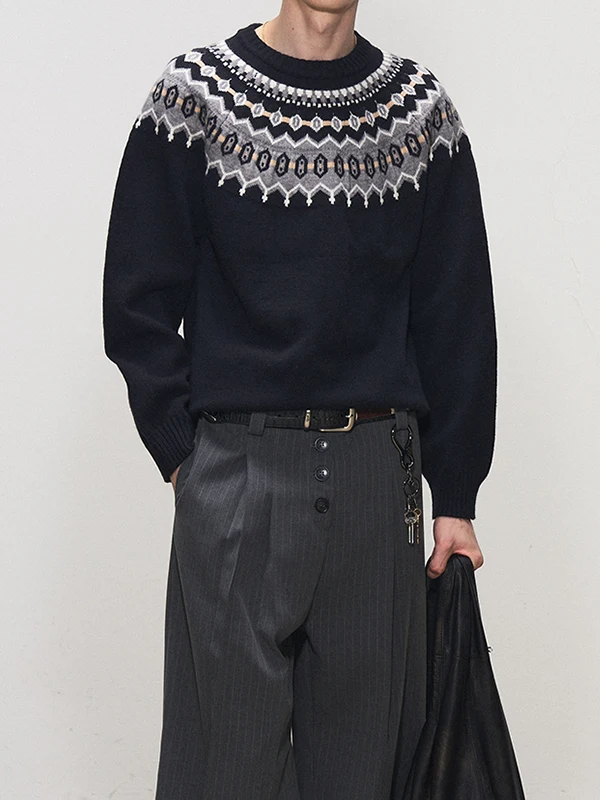 Ретро-свитер в стиле Fair Isle с круглым вырезом, вязаный, в стиле пэчворк, осенне-зимний, из полиэфирного волокна, с эффектом высокого класса, удлиненный...
Ретро-свитер в стиле Fair Isle с круглым вырезом, вязаный, в стиле пэчворк, осенне-зимний, из полиэфирного волокна, с эффектом высокого класса, удлиненный...