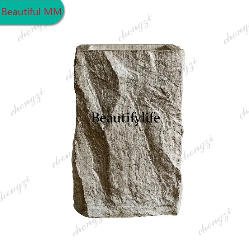 P182 P182 medieval wind wabi sandy wind travertine pillar basin basin basin household outdoor courtyard
P182 P182 medieval wind wabi sandy wind travertine pillar basin basin basin household outdoor courtyard