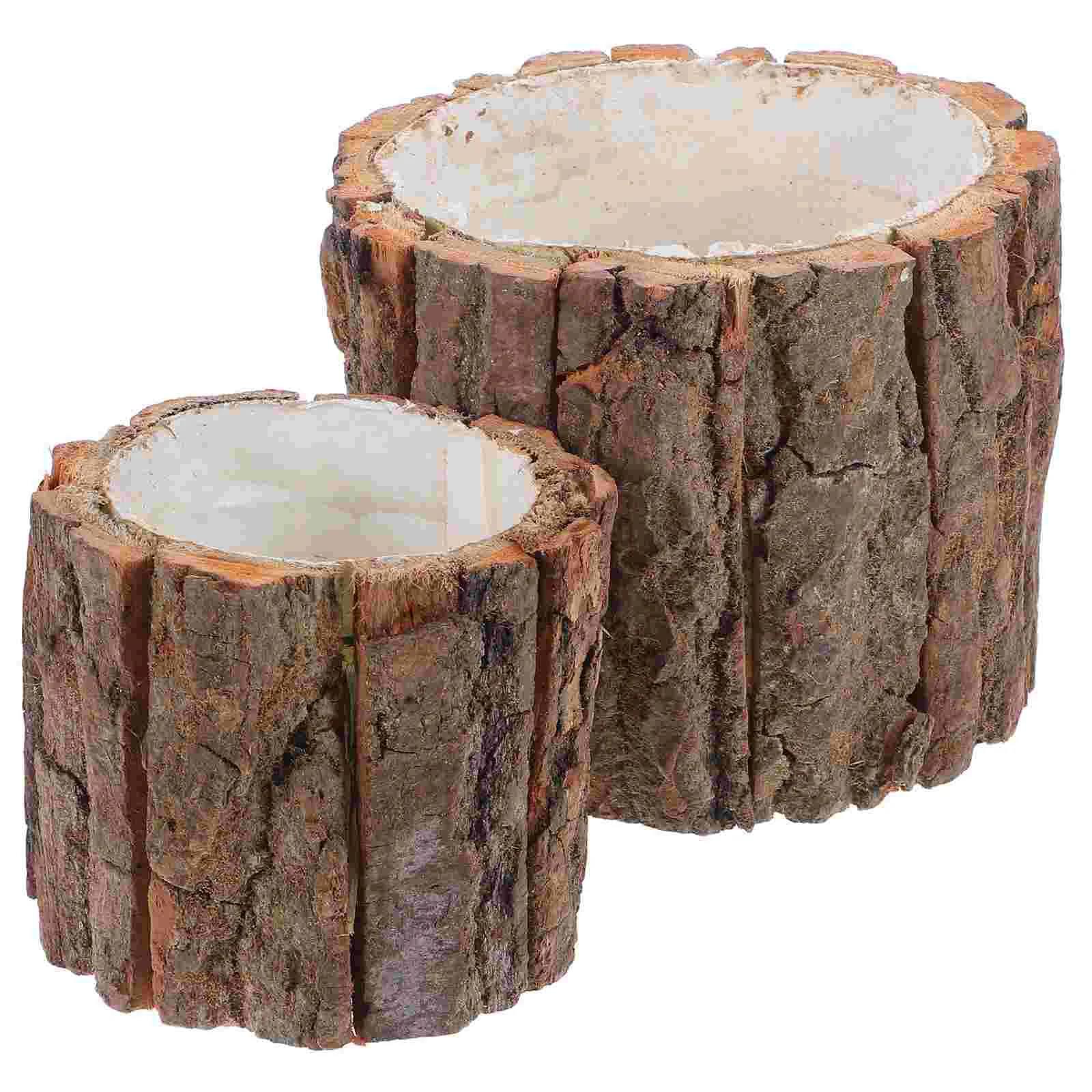 2 Pcs Bark Fountain Indoor Plants Tree Stump Pots Bucket Succulents Wood Flower Wooden Log Container
2 Pcs Bark Fountain Indoor Plants Tree Stump Pots Bucket Succulents Wood Flower Wooden Log Container