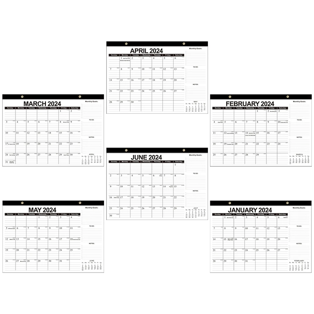 2024 Wall Calendar Household Hanging Planner Clear Printed Home Office Accessory Practical Monthly Daily Schedule Black Classic
2024 Wall Calendar Household Hanging Planner Clear Printed Home Office Accessory Practical Monthly Daily Schedule Black Classic