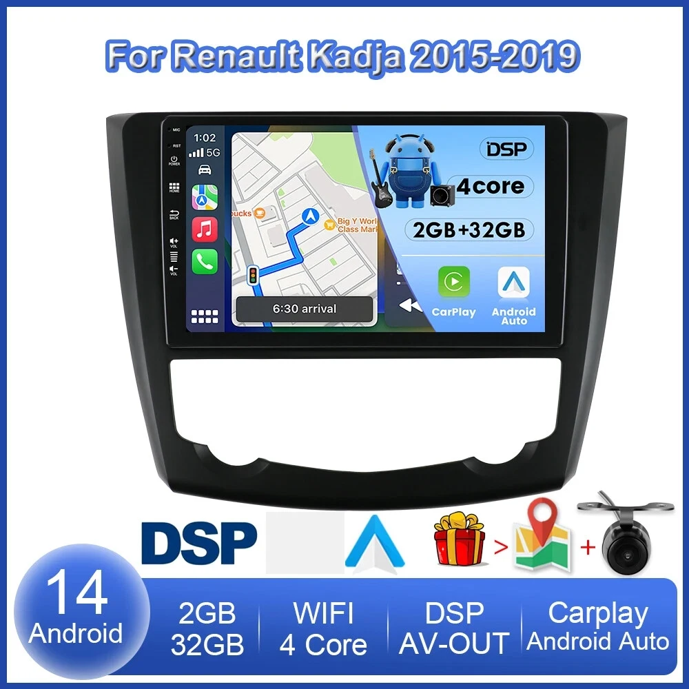 9in 2+32G Android 14 Car Stereo For Renault Kadjar 2015 - 2019 Built-in Wireless Fit For Carplay Android Auto GPS Navigation
9in 2+32G Android 14 Car Stereo For Renault Kadjar 2015 - 2019 Built-in Wireless Fit For Carplay Android Auto GPS Navigation