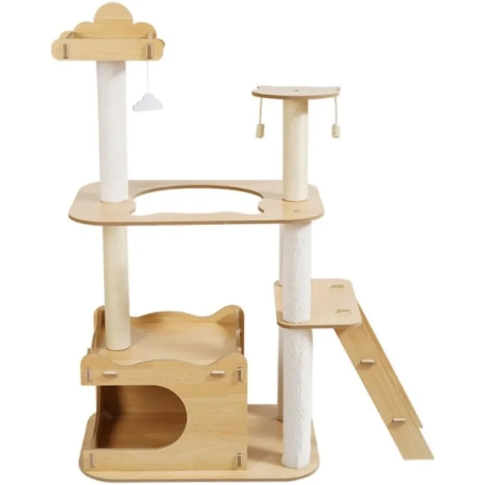 Cat Easy to Clean Creative Climbing Indoor Scratching Post Tower Nest Tree Integrated Sisal Post Climber
Cat Easy to Clean Creative Climbing Indoor Scratching Post Tower Nest Tree Integrated Sisal Post Climber