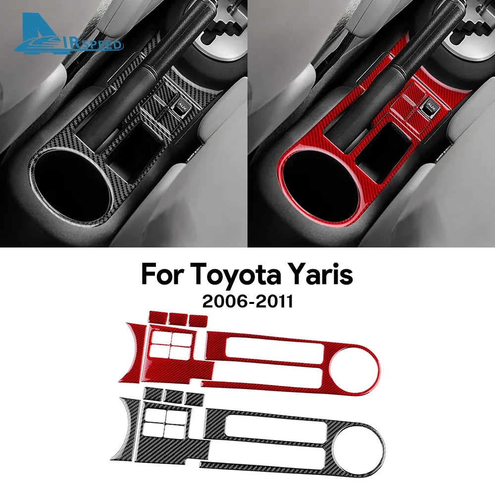 Real Soft Carbon Fiber Sticker LHD RHD Car Gear Handbrake Water Cup Accessories For Toyota Yaris 2006 2007 2008 2009 2010 2011
Real Soft Carbon Fiber Sticker LHD RHD Car Gear Handbrake Water Cup Accessories For Toyota Yaris 2006 2007 2008 2009 2010 2011