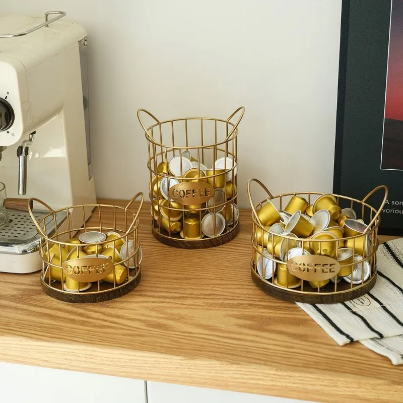 Coffee Capsule Storage Basket Metal Fruit Basket Nordic Light Luxury Snack Candy Storage Boxes Desktop Coffee Table Decoration
Coffee Capsule Storage Basket Metal Fruit Basket Nordic Light Luxury Snack Candy Storage Boxes Desktop Coffee Table Decoration