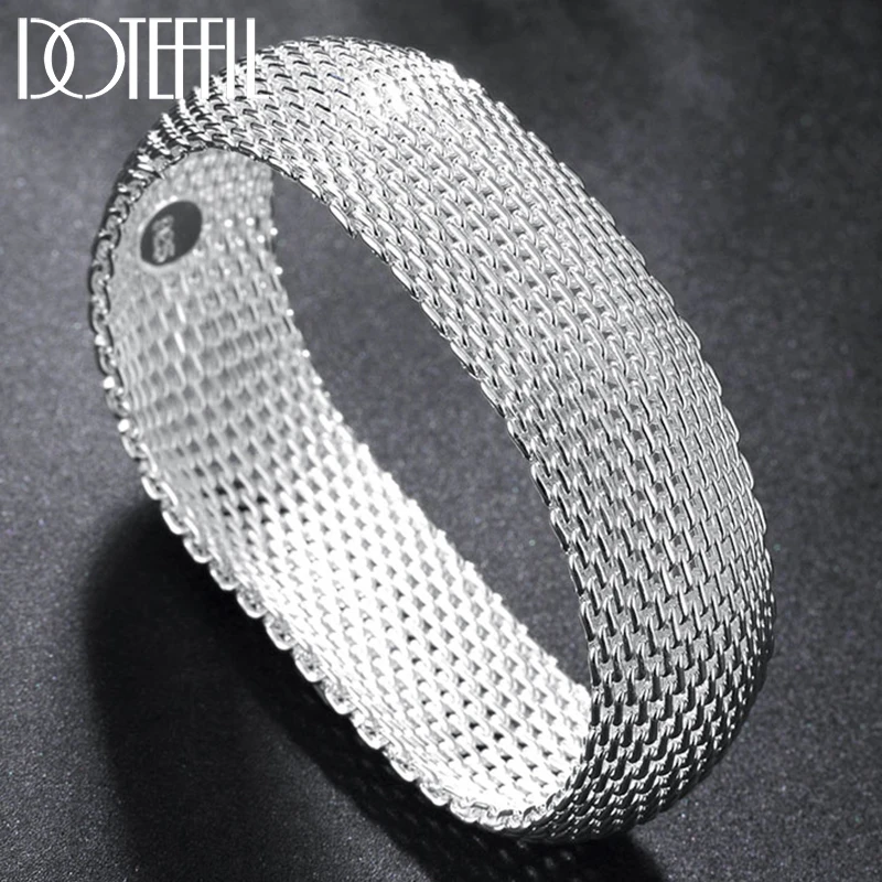 DOTEFFIL Genuine 925 Sterling Silver Braided Bangle For Women Man Wedding Engagement Party European American Bracelet Jewelry
DOTEFFIL Genuine 925 Sterling Silver Braided Bangle For Women Man Wedding Engagement Party European American Bracelet Jewelry