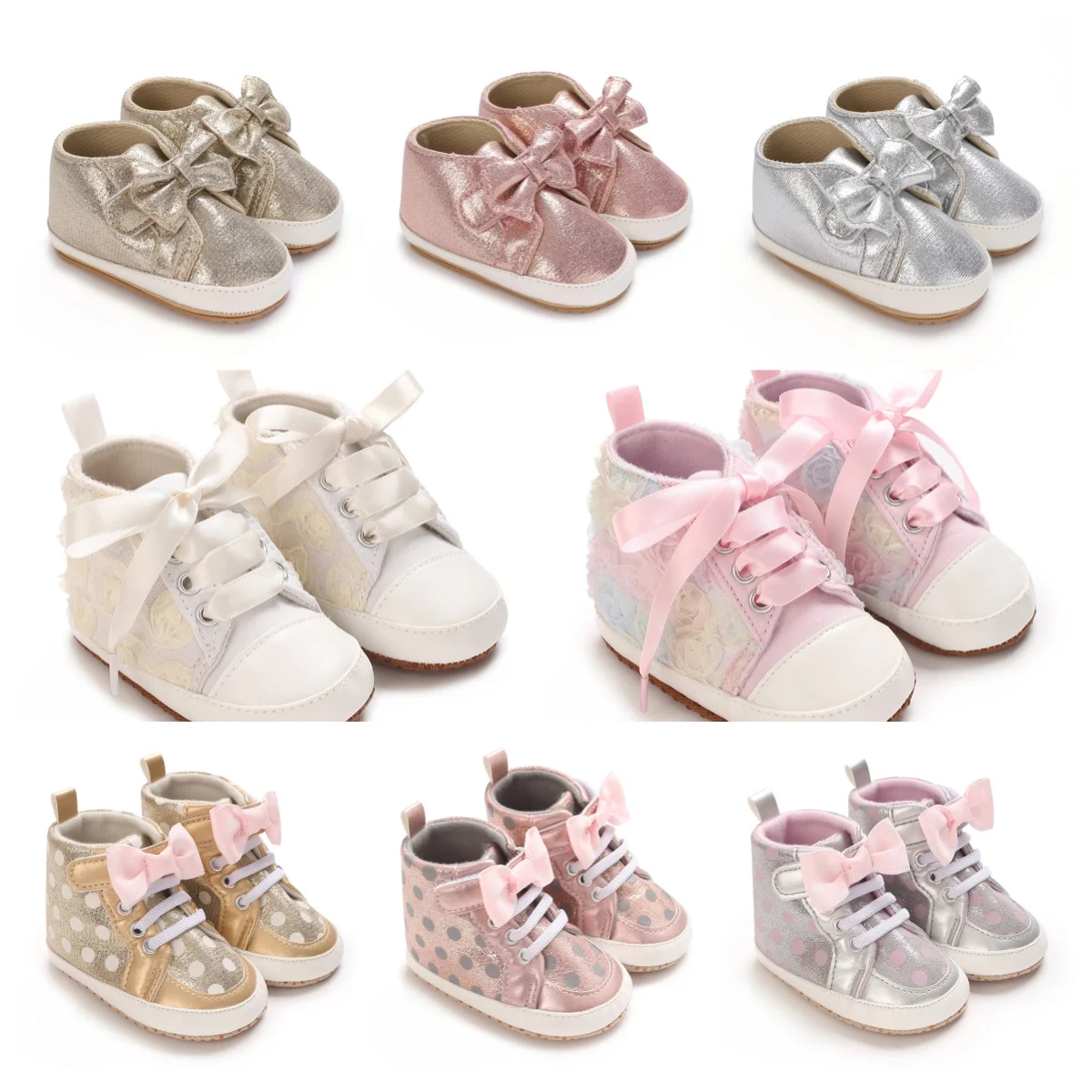 Spring and Autumn New Bow Cloth Shoes for Newborns Comfortable Soft soled Sneakers Suitable for 0-18 Months Old
Spring and Autumn New Bow Cloth Shoes for Newborns Comfortable Soft soled Sneakers Suitable for 0-18 Months Old