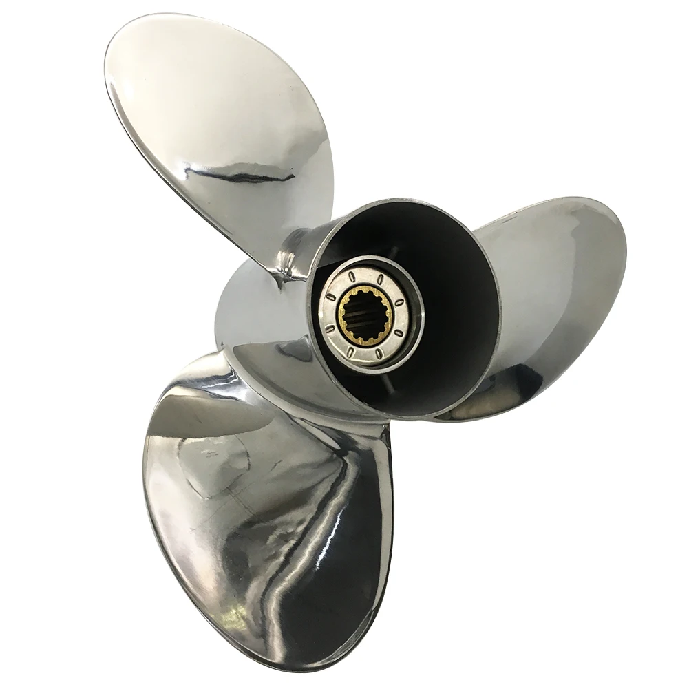 Boat Propeller 11.6x11 for Tohatsu 40HP-50HP 3 Blades Stainless Steel Prop SS 13 Tooth RH OEM NO: 3T5B64523-1 11.6x11
Boat Propeller 11.6x11 for Tohatsu 40HP-50HP 3 Blades Stainless Steel Prop SS 13 Tooth RH OEM NO: 3T5B64523-1 11.6x11