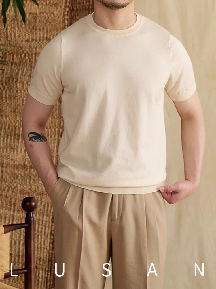 Men's Tencel Cotton T-Shirt | Summer Breathable Retro Tee | Slim Fit Lightweight | Skin-Friendly Casual Round Neck
Men's Tencel Cotton T-Shirt | Summer Breathable Retro Tee | Slim Fit Lightweight | Skin-Friendly Casual Round Neck